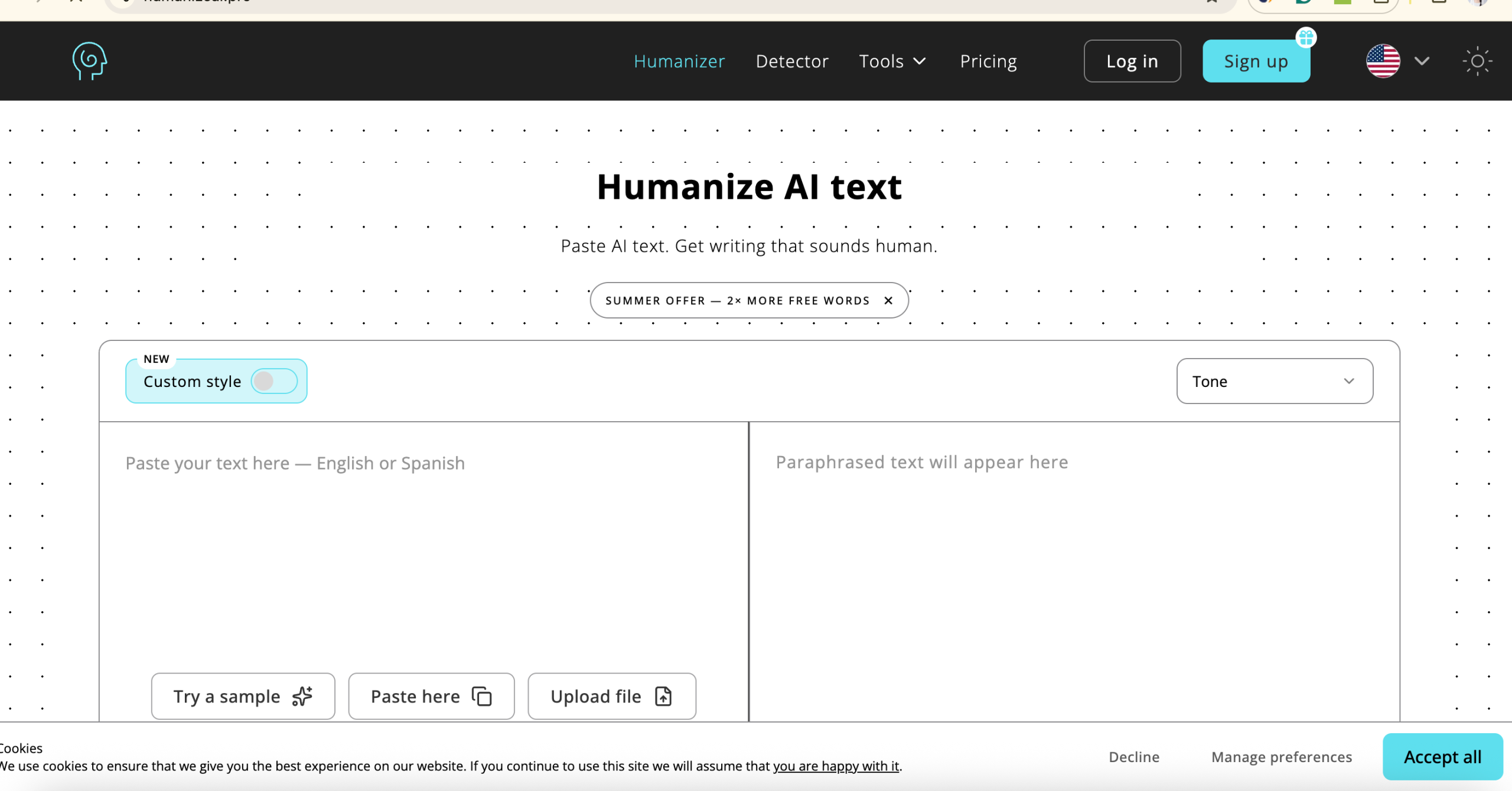 HumanizeAI.pro — Best for a Quick Free Experiment