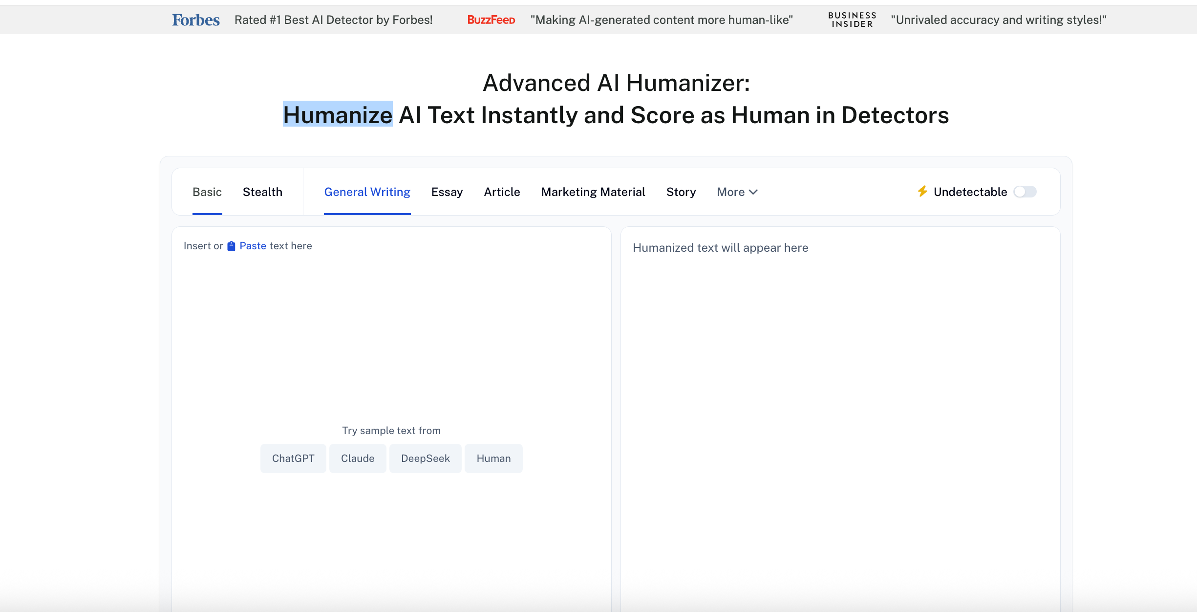 Undetectable AI — Best for a Detection-Aware Workflow