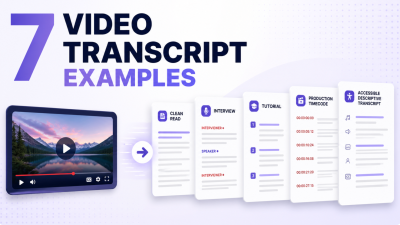 7 Video Transcript Examples: Formats, Templates, and Best Practices