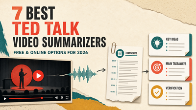 7 Best TED Talk Video Summarizers in 2026: Free, Online, No Sign-Up