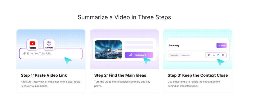 How to summarize and download a YouTube TED Talk with Lunote