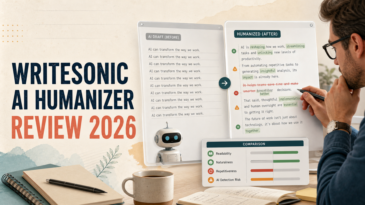 Writesonic’s AI Humanizer Review 2026: Is It Free, and Does It Really Work?