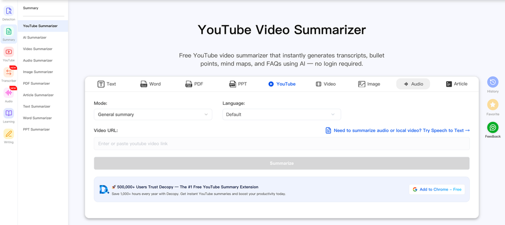 4. Decopy AI — Best Free No-Sign-Up Option With Multiple Views